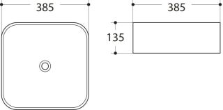 Раковина Art&Max 38см белый AM-78110